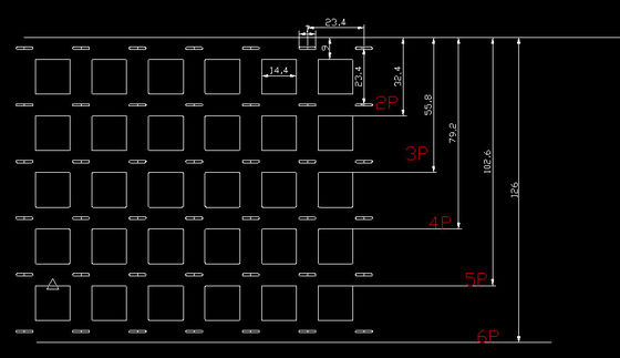 Bon prix Bande de nickel configurable 1P-6P — Espacement de précision de 20,5 mm pour supports 18650 isolés en ligne